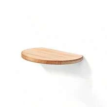 2pcs/1pc Wooden Wall Mounted Shelf, Round Minimalist Straight Board Storage Rack, Baby Room Decor Storage Shelf, Suitable For Diapers And Books - Multicolor - View 8