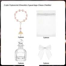 4/12/24/30/40/120pcs/Set Mini Rose Prayer Beads Angel First Communion Baptism Party Favors, Suitable For Various Party Gifts - Multicolor - View 22