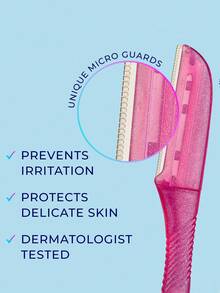 Alat Cukur Wajah Pelembap Halus untuk Wanita, Pemangkas Alis, Alat Dermaplaning 3-in-1, Menghilangkan Bulu Halus, Pisau Cukur Pengelupas Wajah untuk Wanita & Alat Perawatan, Alat Penata Alis, Termasuk Penutup Presisi untuk Membentuk Alis, Cocok untuk Penggunaan Sehari-hari atau Perjalanan. - MultiWarna - View 7