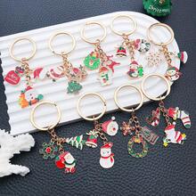 1pc Random Style Christmas New Cute Keychain Gift Santa Claus Candy Christmas Tree Gift Keychain Pendant - one-size - View 12