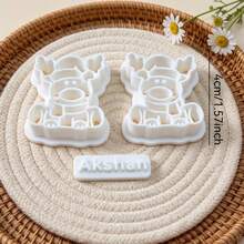3Pcs Christmas Reindeer Polymer Clay Cutters For DIY Earring Pendant Craft Making, Nice Gift For Handmade Hobbyists - 3-pack - View 9