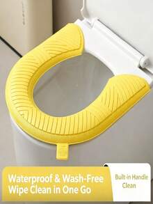 [All-Season Thickened Toilet Seat Cover]Say Goodbye To Cold, Soft And Unrestricted, Easy To Clean With Wet Wipes. A Must-Have For Home Bathrooms - Multicolor - View 4