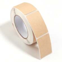 1 Roll/Pack Kraft Paper Self-Adhesive Labels, Handwritten Self-Stick Labels, Gift Packaging Marking Stickers, Stationery Planner Stickers, Storage Box, Bottle & Jar Organization Label Stickers - Apricot - View 9