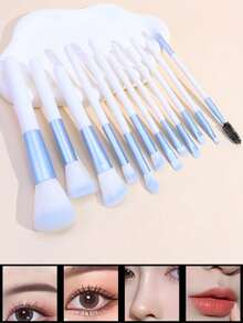 8pcs Professional Makeup Brush Set, Powder Brush, Blush Brush, Eyeshadow Brush, Eyelash Brush, Multi-Functional Facial Makeup Brushes, Complete Beauty Tools - Multicolor - View 2