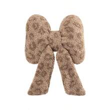 Winter New Heart-Shaped Car Headrest Neck Pillow, Car Seat Back Cushion, Leopard Print Heart Bow Car Interior Decoration Lumbar Support - A - View 14