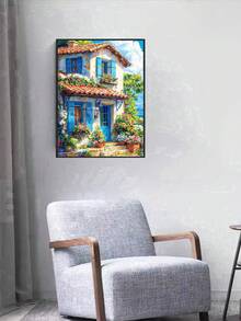 1pc DIY Diamond Painting Sticker Embroidery Landscape Cottage Home Decor Full Drill 30*40cm/40x50cm - Sets - View 3