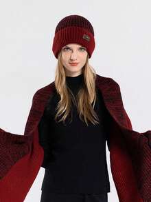 Unisex Fall/Winter Fleece-Lined Warm Knit Hat – Extended Windproof Scarf, Top Warm Gear For Students & Couples, Thick Cold-Proof For Winter Outdoor - Winter Scarf - View 3