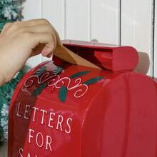 A5 Letter Postbox - Red/White - 1 - View 6