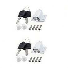 1pc/2pcs Set Sliding Window Security Lock With Key, Universal Push-Pull Door And Window Protection Lock Set, Suitable For Patio Sliding Doors - Durable Aluminum Alloy Window Restrictor - Multicolor - View 13