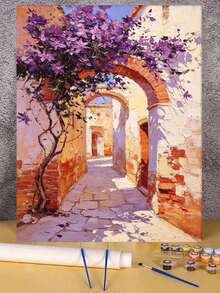 Paint By Numbers Landscape Theme Kit For Adults Frameless Acrylic Canvas Art, DIY Home Decor, Great Gift Idea For Birthdays, Holidays Gifts. - Sets - View 2