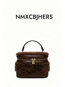 New Women's Vintage Box-Shaped Handbag, Exquisite Minimalist Shoulder Crossbody Bag - Coffee - View 6