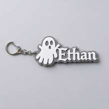 Custom Shaped Name Keychain, Custom Pumpkin & Ghost Pattern, Personalized Keychain, Suitable For Backpack, Party Gift, Halloween Gift - Multicolor - View 29