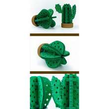 Plug-Free Natural Evaporation Felt Board Cactus Humidifier, Desert Style Realistic Green 3D Hollow Star-Shaped Perforated Physical Humidifier For Reptile Enclosure Decor, Daily Care For Tortoise, Lizard, Snake, Gecko And Other Reptiles - Multicolor - View 6