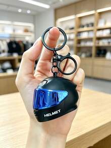 Cool Motorcycle Helmet Keychain, Mini Car Key Chain, Gift For Boyfriend, Father, Bag Pendant - Multicolor - View 2