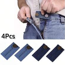 3/4Pcs Adjustable Waist Extender, Easy To Use Extension Buckle And Easy To Install And Remove, Jeans Waistband Extension And Expansion, Button-Style Waist Extender And Jeans Waist Extender, Suitable For Men And Women Pants - Multicolor - View 20