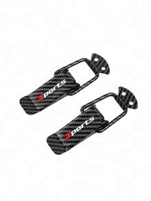 2pcs Sports Theme Car Modification Fastener Clips, Universal Bumper And Body Fasteners, Carbon Fiber Texture Modification Fastener Clips, Anti-Detachment Safety Buckle, Suitable For Most Car Models - A - View 14