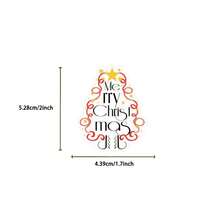 50Pcs Christmas Word PET Stickers, Clear Santa, Elf, And Gingerbread Man Transparent Decals For Diary Decoration - Multicolor - View 2
