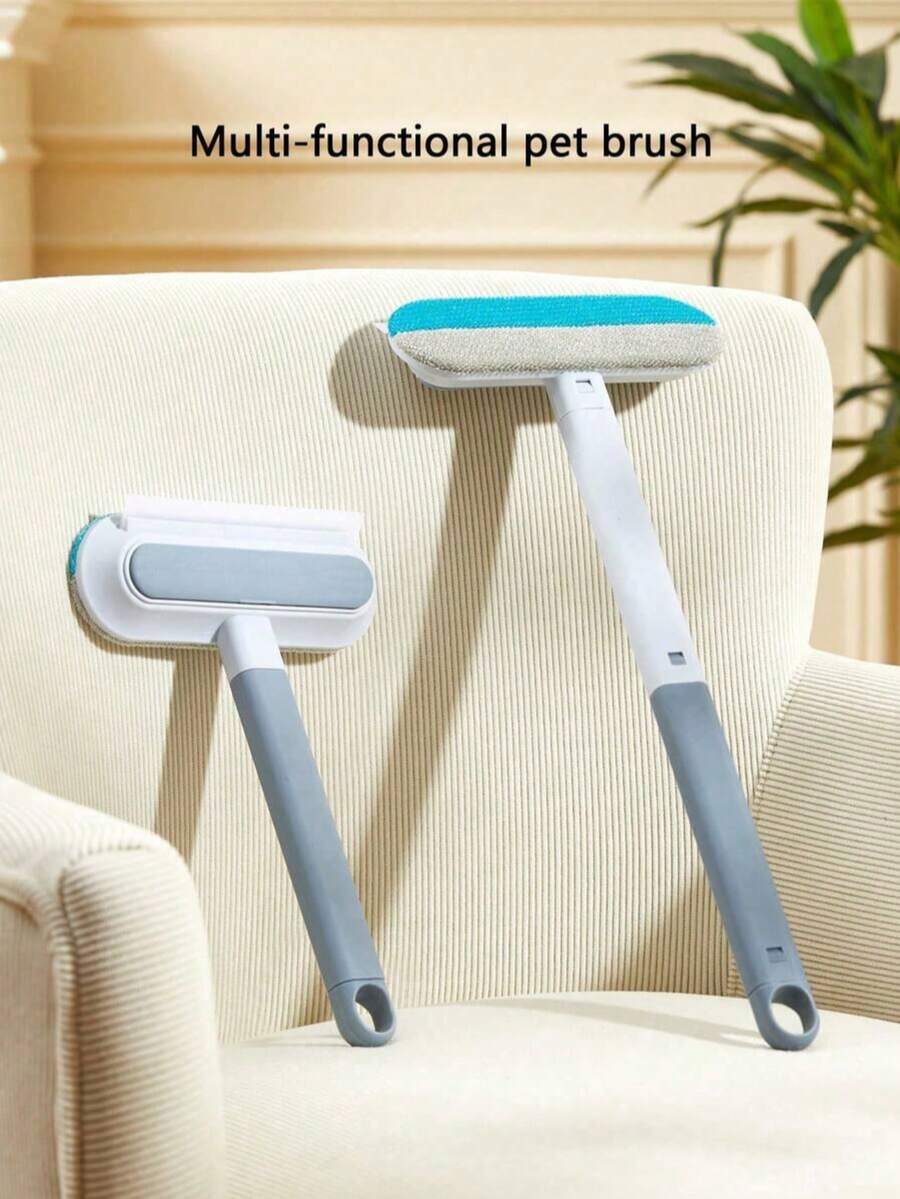 1pc Multi-Functional 4-In-1 Pet Brush, Two-Way Felt Removal Design, Washable For Easy Cleaning, For Pet Cat And Dog Hair Removal, Carpet, Bed, Clothing And Glass Cleaning, Pet Cleaning Supplies - View 1