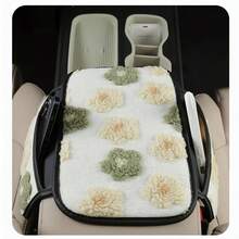 Winter Plush Car Center Console Armrest Cushion, Dual-Side Storage Pockets For Invoices, Credit Cards, Bills, Warm Touch For Autumn/Winter, Car Interior Decor - Multicolor - View 4