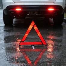 Reflective Safety Triangle, High Visibility Foldable Warning Sign, Durable Plastic Material Resistant To Damage, Clear Reflective For Day And Night Use, Quickly Deploy For Roadside Breakdowns And Emergency Parking, Portable Design Saves Car Space, Solves The Pain Points Of Unclear Warning And Inconvenient Tools During Unexpected Breakdowns, Essential Safety Warning Tool For Car Owners Roadside Assistance - Multicolor - View 7