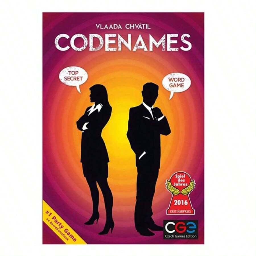 Codenames Duet Board Game Action Code Duet Puzzle Card Game