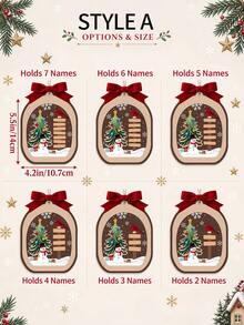 Personalized Family Christmas Hanging Ornament, Customized 2026 Christmas Tree Ornament, Christmas Decoration, Christmas Gift - Multicolor - View 6