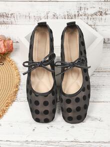 Women's Flat Mesh Lace Hollow Out Shoes, Summer New Style - Black - View 5