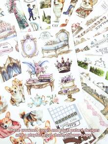 DanSoul 20 buah Stiker Bertema Anjing Besar, Buku Stiker Pra-Potong, Cocok untuk Perencana, Scrapbooking, Kolase, Bullet Journal, Kerajinan Seni, DIY - Perlengkapan Menulis Jurnal - View 4