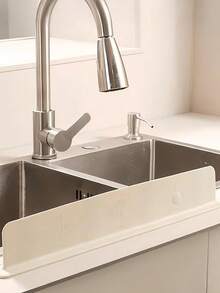 Waterproof Sink Splash Guard Block Splashing Water Washable Sink Basin Splash Blocker For Lab Sink Vegetable Basin Dishwasher Anti-Splash Water Barrier Sink Protector Apartment Home Room Kitchen Essentials Decor RV Coffee Bar Bathroom Accessories - Multi-color - View 9
