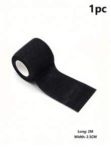 36/24/12/6/1pc Self-Adhesive Bandage, Good Breathability, Elastic Sports Self-Adhesive Tape, Pink, Black, 2.5CM*2M - Multicolor - View 17