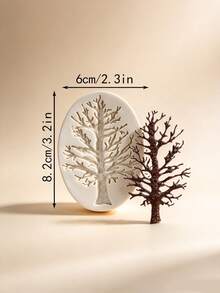 Christmas Tree Fondant Cake Silicone Mold, Christmas Birthday Party DIY Cake Decoration, Suitable For Chocolate, Fondant, Candy, Sugar Art, Cupcake Topper, Pastry, Polymer Clay, Sugar Paste, Baking - Light Grey - View 7