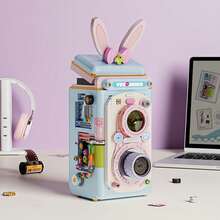 782PCS, Self-Assembly, New Classic Double-Sided Retro Camera Model Creative Ornament Decoration - 1 Item - View 2