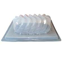 Large Worm Jelly Mold, Oval With Waves - View 4