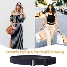 1/2 Pack Women's Invisible Elastic Band Transparent Elastic Webbing With Flat Buckle - Multiple Styles - View 7