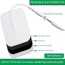 TENS Machine Electrodes, Premium Reusable Self-Adhesive Electrode Pads, Suitable For TENS EMS Muscle Stimulation, Compatible With TENS Machine, 2.0mm Pin Connector Lead Pads - Multicolor - View 4