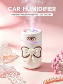 icesugarcat 1 máy tạo ẩm ô tô yên tĩnh 280ml và máy khuếch tán tinh dầu ô tô, trang trí DIY, 2 chế độ hoạt động, tùy chọn đen và trắng, đèn môi trường nhiều màu, nhỏ gọn và di động, dùng nguồn USB [yêu cầu cắm điện], có thể thêm tinh dầu, phù hợp cho ô tô, văn phòng, phòng ngủ, phòng lớn, máy tạo ẩm để bàn tại nhà, phụ kiện ô tô và máy khuếch tán tinh dầu ô tô - Hình trụ - Xem 4