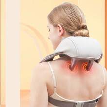 Dispositivo de Massagem Cervical e Ombros Leve e Portátil, Função de Aquecimento Confortável, Modos de Massagem Reguláveis para Escritório e Trajetos - Visão 9