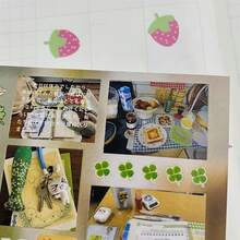 48 Pages Utopia Series Sticker Material Book, Vintage Objects, Beautiful Scenery, Street View, Tram, Cherry Blossom And Other Elements, Disposable Stickers, Suitable For DIY Tablet, Laptop, Phone Case, Planner Decoration, Heart-Fluttering Gift For Planner Enthusiasts, Back To School Season - one-size - View 5