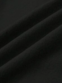 هودي نسائي كاجوال للسفر، مطبوع بنمط "الحياة أفضل بالشعر البني"، أسلوب الشارع للخريف/الشتاء - الأسود - مشاهدة 5