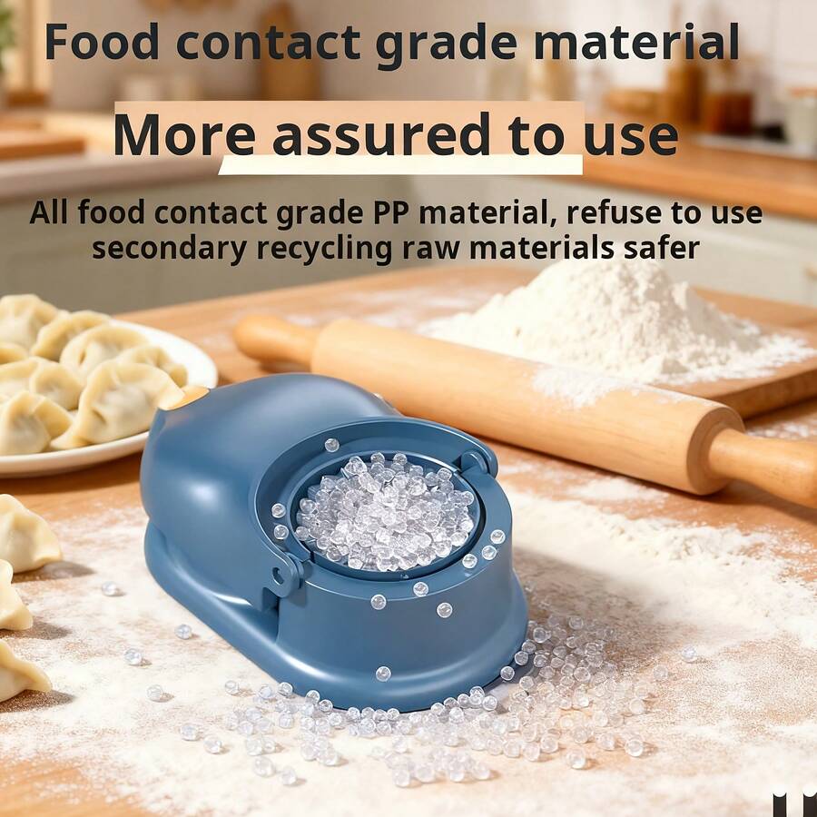 2-In-1 Automatic Dumpling Maker, Home Essential, Manual Dough Press With Integrated Mold, Suitable For Egg Dumplings, Steamed Dumplings, Water Dumplings, Practical Gift For Christmas And New Year