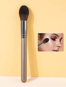 SEPROFE Flame Shape Highlighter Brush, Multi Purpose Blush Brush, Ultra Soft Fibers, Fits Face To Brighten Skin Tone, Even Blending For Three Dimensional Look, Premium Texture Handle, Daily Face Makeup Tool - Brown - View 2