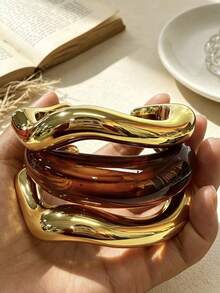 Christmas Halloween Special Offer 2000s Style Emotional Accessories Christmas Gift Women's Gold Jewelry Set - Multicolor - View 2