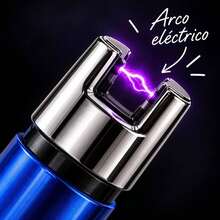 Encendedor eléctrico recargable, increíble encendedor con cuello flexible, no necesita gas ya que es eléctrico, funciona con arco eléctrico, los colores se mandan al azar. - A - Ver 2