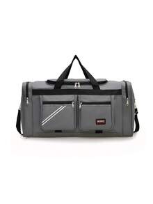 Large Capacity Men's Tote Bag, Fashionable Handbag, Lightweight Travel Bag, Multi-Compartment Storage Bag, Multi-Functional Casual Luggage Bag - Multicolor - View 9