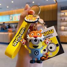 Hasbro 12 Zodiac Keychain Anime Minion Pendant Cute Bag Charm Claw Machine Small Gift - Multicolor - View 7