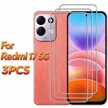 3 قطع واقي شاشة زجاج مقسى ل- REDMI A5/13C/14C/15C/ 17 4G/5G/ Note 17/ A7 PRO، خالي من الفقاعات، مقاوم للخدش، تغطية كاملة، عالي الدقة، واقي شاشة زجاج مقسى 9H - شفاف - مشاهدة 11