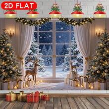 1 Piece, Christmas Gold Decoration, Christmas Tree And Cabin Warmth, Christmas Window Sill, Suitable For Festivals, Birthdays And Weddings In Gardens And Rooms, 5 Styles. - 1 - View 15