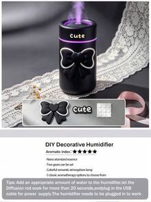 icesugarcat 1 máy tạo ẩm ô tô yên tĩnh 280ml và máy khuếch tán tinh dầu ô tô, trang trí DIY, 2 chế độ hoạt động, tùy chọn đen và trắng, đèn môi trường nhiều màu, nhỏ gọn và di động, dùng nguồn USB [yêu cầu cắm điện], có thể thêm tinh dầu, phù hợp cho ô tô, văn phòng, phòng ngủ, phòng lớn, máy tạo ẩm để bàn tại nhà, phụ kiện ô tô và máy khuếch tán tinh dầu ô tô - Hình trụ - Xem 18