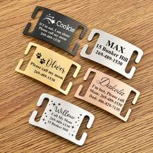 TONGFANTECH Customizable Engraved Pet Dog Tag, Cat & Dog ID Nameplate Anti-Loss Hanging Tag - Multicolor - View 10