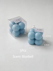 5/30pcs Creative Bubble Cube Soy Wax Candles - Minimalist Aesthetic Decor, Home Fragrance Ornament, Suitable For Bedroom Decoration, Christmas Decor, Wedding Tabletop Display, Ideal Gift For Birthday Or Valentine's Day, Handmade Small Plant-Based Scented Candles + Premium Transparent PVC Gift Box, Perfect As Birthday Favor, Wedding Gift, Couple Gift, Mother's Day/Father's Day Gift - Multicolor - View 22